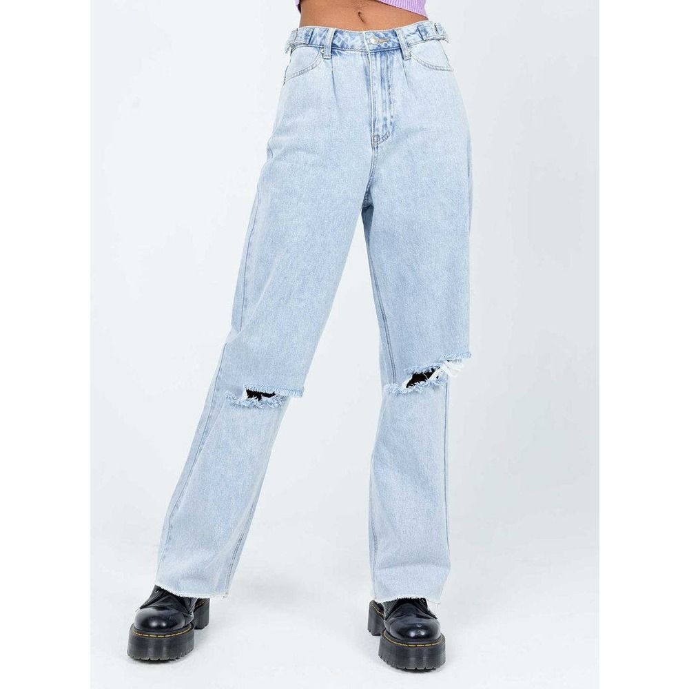 NWT Princess Polly Jalena Organic Cotton Adjustable Straight Jeans 4
